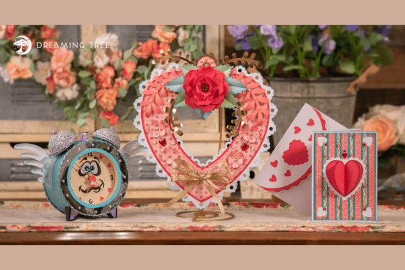 3D SVG Bundle for Valentine's Day Designs