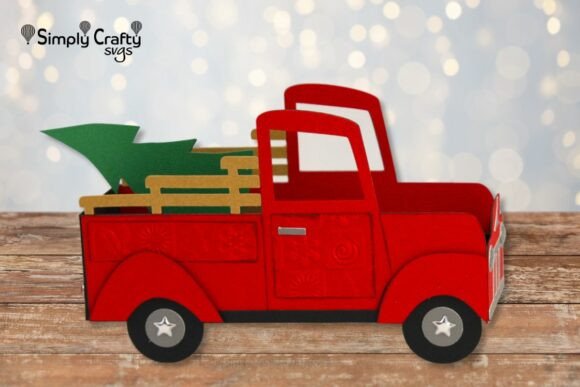3D SVG Christmas Tree Delivery Box Card Review for Digital Sellers