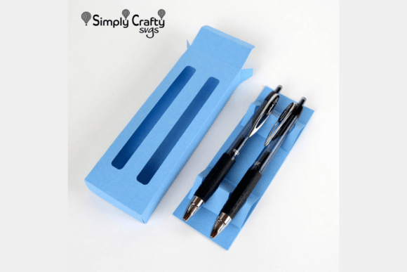 3D SVG Glitter Pen Box for Handmade Creations