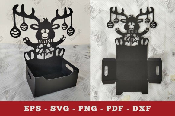 Christmas Reindeer Box Display Papercut: 3D SVG Review