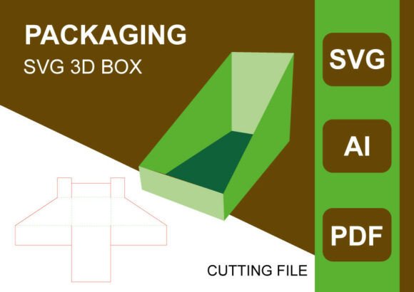 Counter Display 3D SVG Box Template