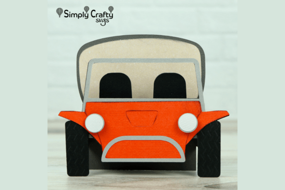 Dune Buggy Card SVG: A 3D Pop-Up Design for Creative Crafting