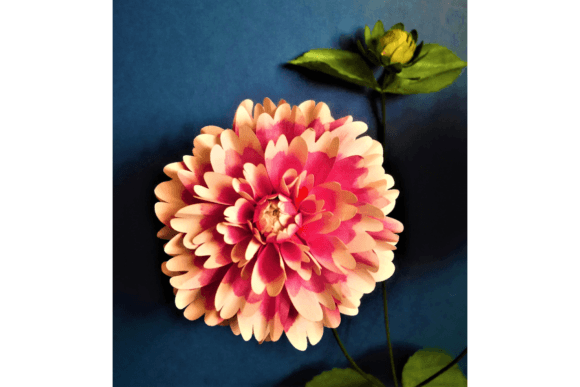 Fuzzy Wuzzy Dahlia 3D SVG Paper Flowers Review