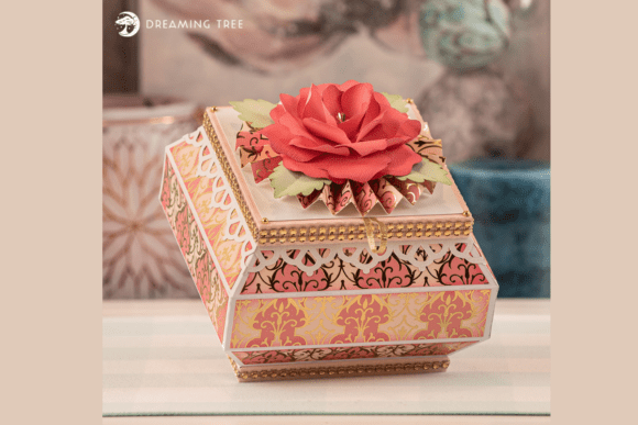 Jewelry Gift Box SVG: A 3D Design Asset for Centerpiece Content