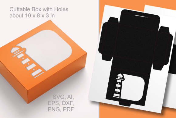 Lighthouse 1 Rectangular Window Gift Box: 3D SVG Review