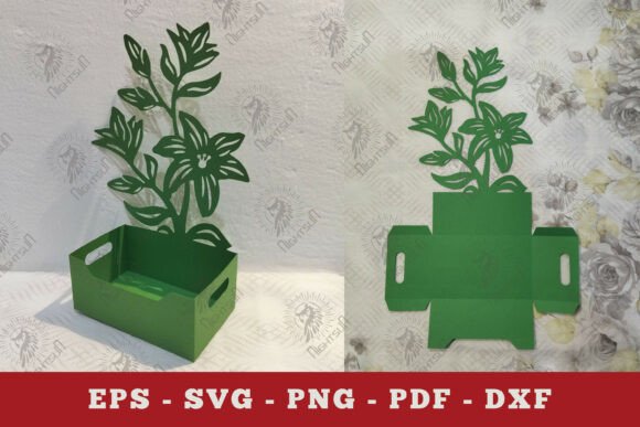 Lily Flowers Box Display Papercut SVG Review