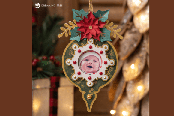 Photo Ornament SVG: A Versatile 3D Christmas Design Asset for Creative Projects