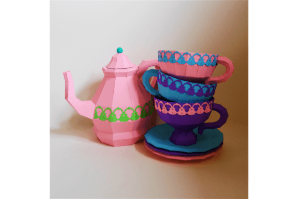 Tea Time Cup Pot 3D SVG Ornaments Review