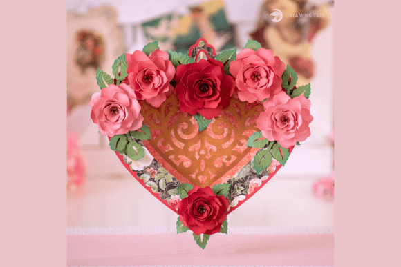 Toujours L’Amour Heart SVG: A 3D Valentine’s Day Design Asset